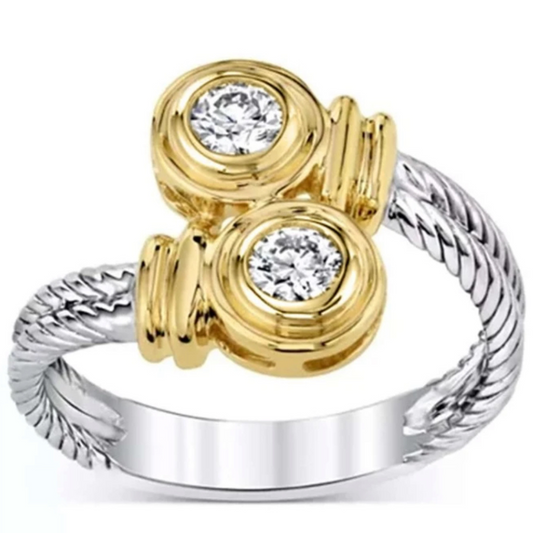 ANILLO DE DOS TONOS